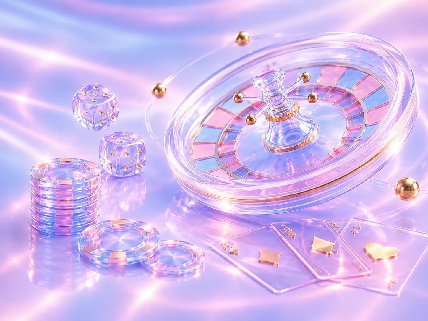 Crystal Roulette And Pastel Casino Treasures